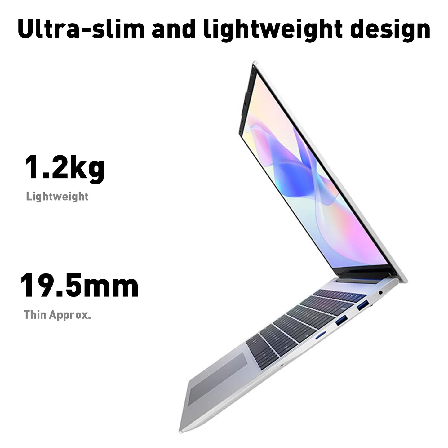 LENO 14.1"Laptop  Windows 11 16GB RAM 2TB SSD Intel N3700 Ultra Slim Notebook Gamer 1920*1080  Display Office Study Computer PC