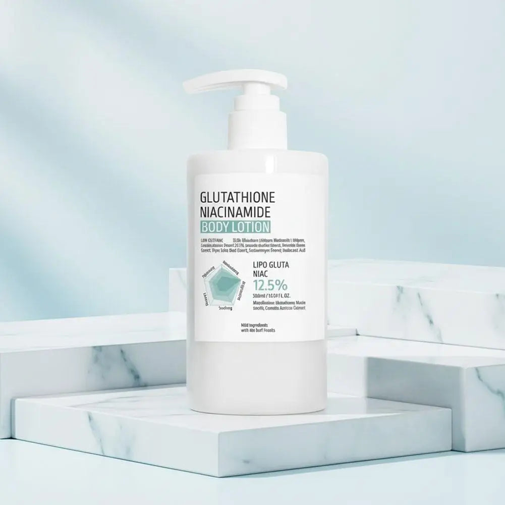 Glutathione Niacinamide Body Lotion 300ml Deep Hydrating Skin Care Rejuvenate Moisturizer Smooth Repair Rough Skin Full Body