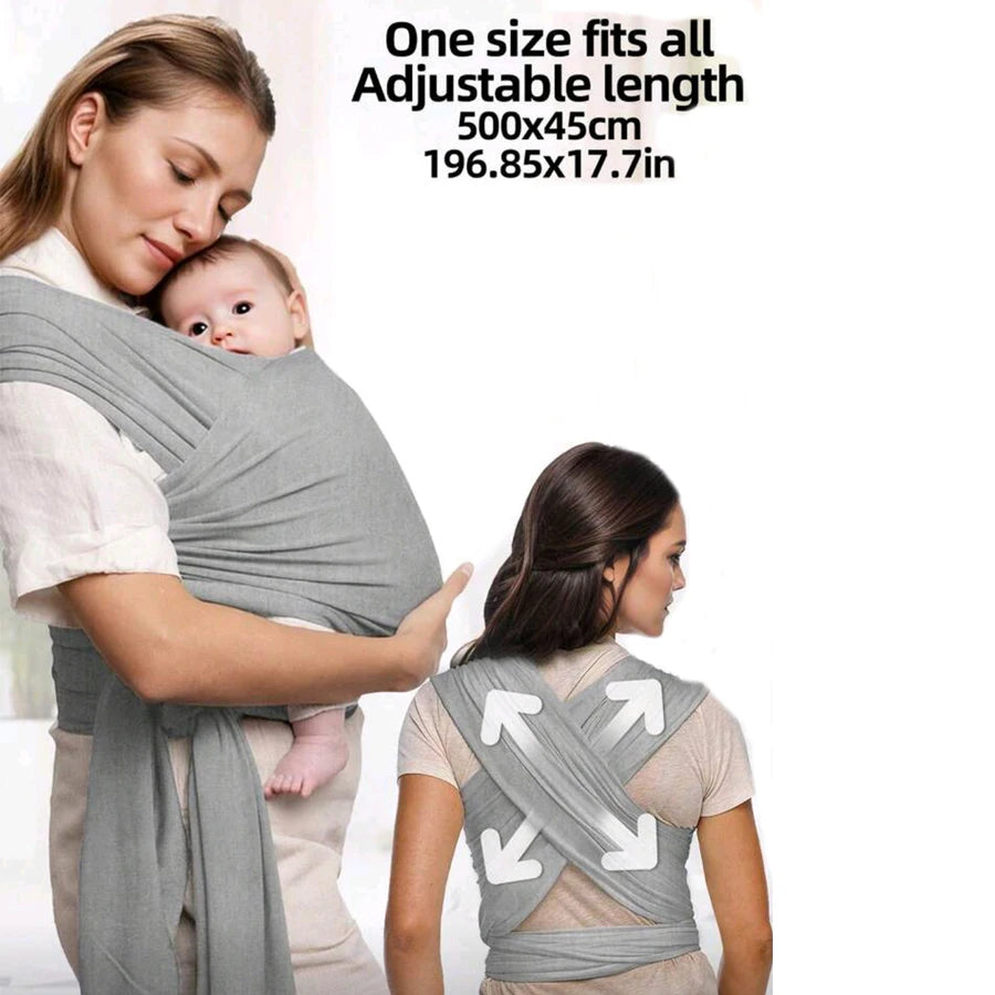 Baby carrier front-carrying multi-functional sleeping, breastfeeding, outing device to free hands knitted fabric
