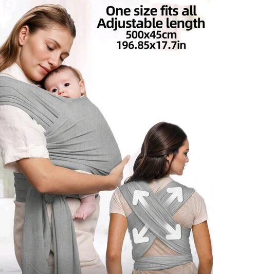 Baby carrier front-carrying multi-functional sleeping, breastfeeding, outing device to free hands knitted fabric