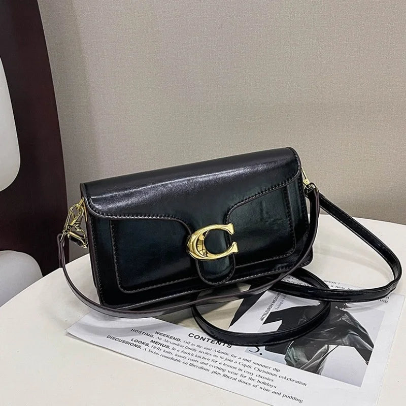 Double-Strap Small Square Crossbody Bag – Stylish Underarm Shoulder Purse For Women, Fashionable Classic Shoulder Bag 2026