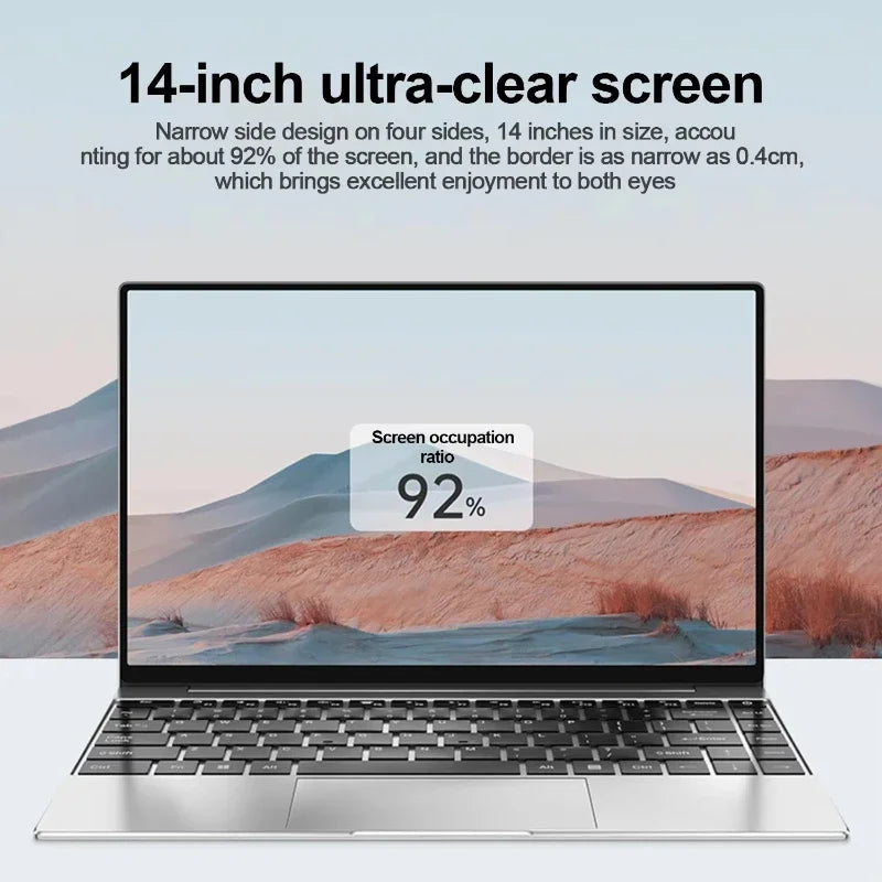 Intel I9-10980HK 14.1 Laptop,32GB RAM 2TB NVMe SSD,Win11 Pro,WiFi6 BT5.2 4K Screen,Thin Notebook for Gaming Design Office Work