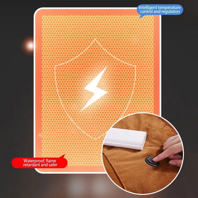 5V USB Large Loose Electric Blanket Powered By Power Bank Winter Bed Warmer Heated Sofa  Blanket Body Heater Bed Warmer Mat