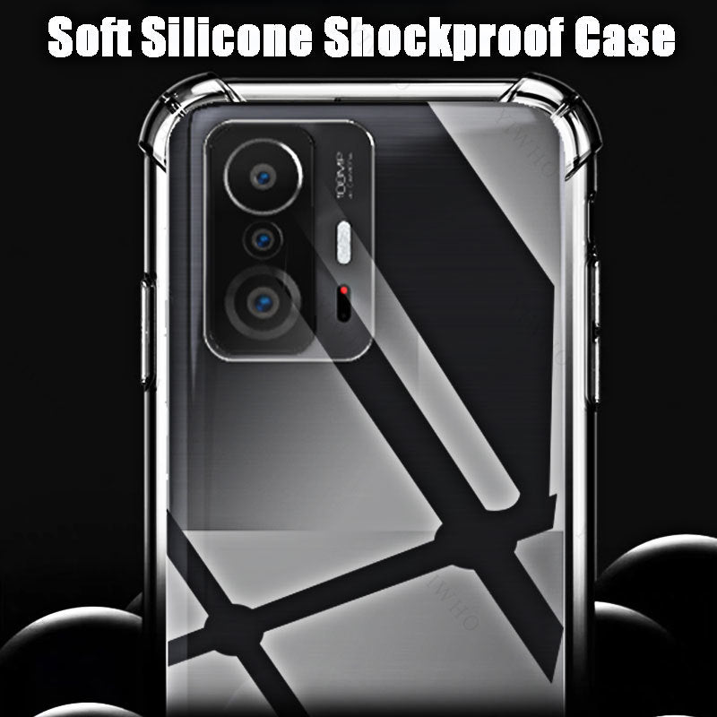 For Xiaomi 11T Clear Phone Soft Case HD Transparent for Xiaomi 11 T 6.67" 21081111RG Shockproof Anti-Scratch Covers Shell Safety