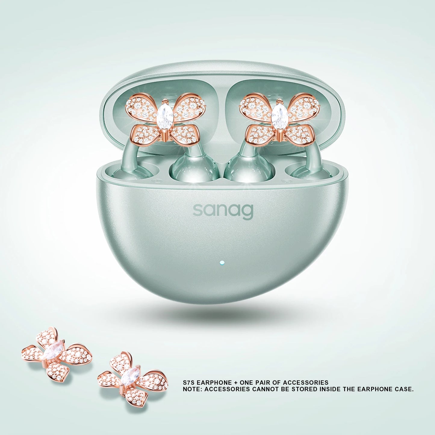 Sanag S7S AI Open Ear Clip on Headphones HiFi 3D Stereo Sound Quality AI Assistant Wireless Bluetooth Earphones APP EQ Setting