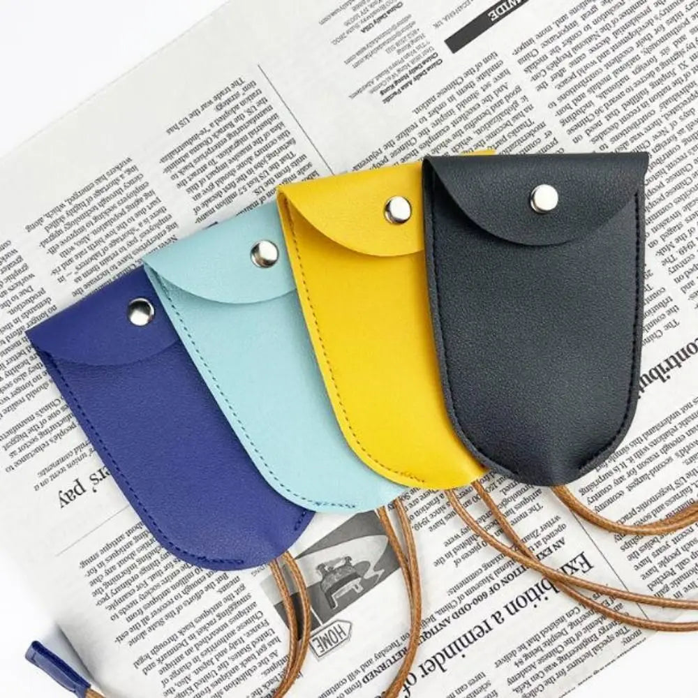 Creative PU Leather Pull Out Cute Large Capacity Car Key Case Car Keychain Stylish PU Leather Key Wallets for Protecting Key
