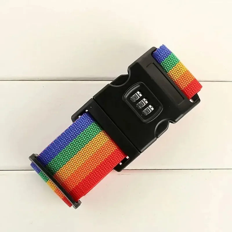 Adjustable Luggage One Word Packing Luggage Belt Portable Flexible Safe Travel Essential Luggage with Luggage Accessories