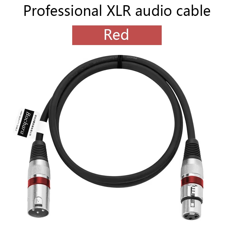XLR Male to XLR Female Cable Professional Microphone Extension Cable For Recording Mixer Balanced Speaker XLR 3Pin Audio Lines
