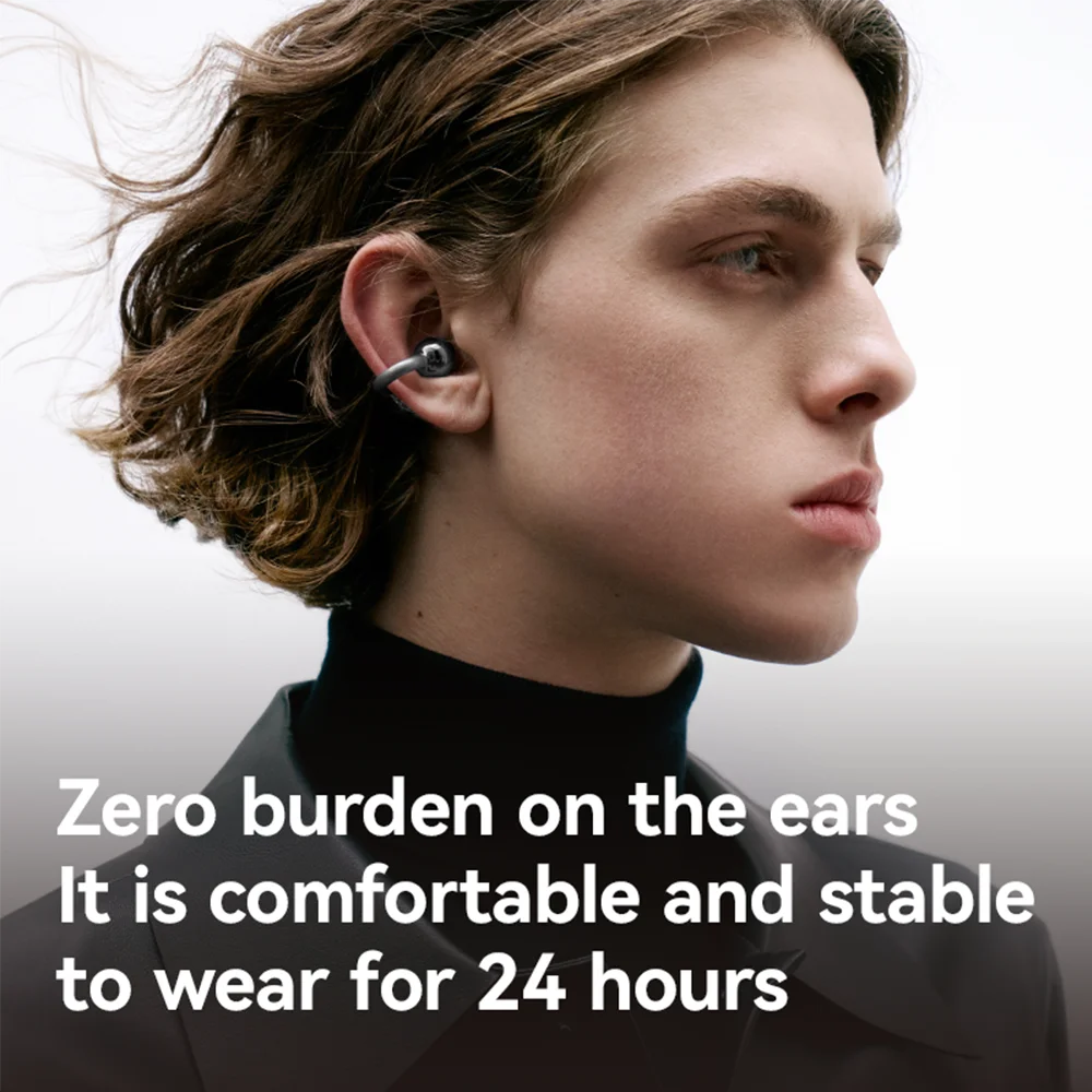 Sanag S7S AI Open Ear Clip on Headphones HiFi 3D Stereo Sound Quality AI Assistant Wireless Bluetooth Earphones APP EQ Setting