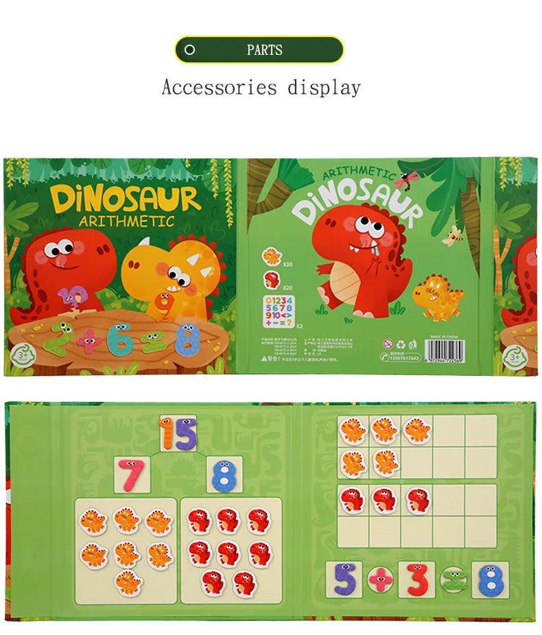 Children's math enlightenment teaching aids, number decomposition, addition and subtraction toys, educational magnetic puzzle