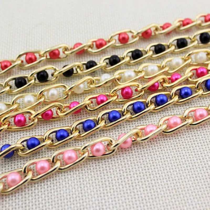 Women's Dress Accessories Waist Chain Metal Chain Solid Pearl Versatile Apparel Accessories Pearl Thin Waist Belts