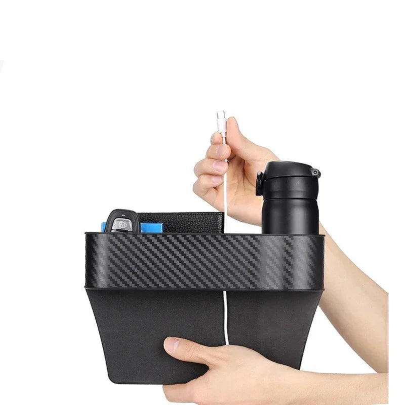 Car Seat Organizer Crevice Storage Box Car Organizer Gap Slit Filler Holder For Wallet Phone Slit Pocket Auto Car Accessories