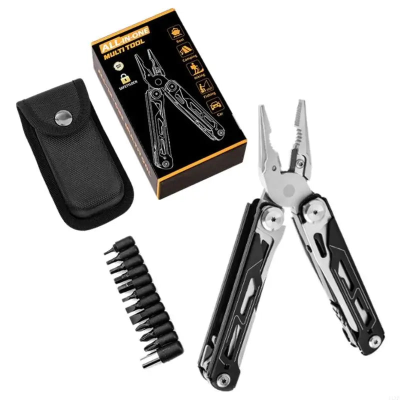 Solid Steel Folding Tool Suit Emergencies Cutting Clamping Pliers Tool