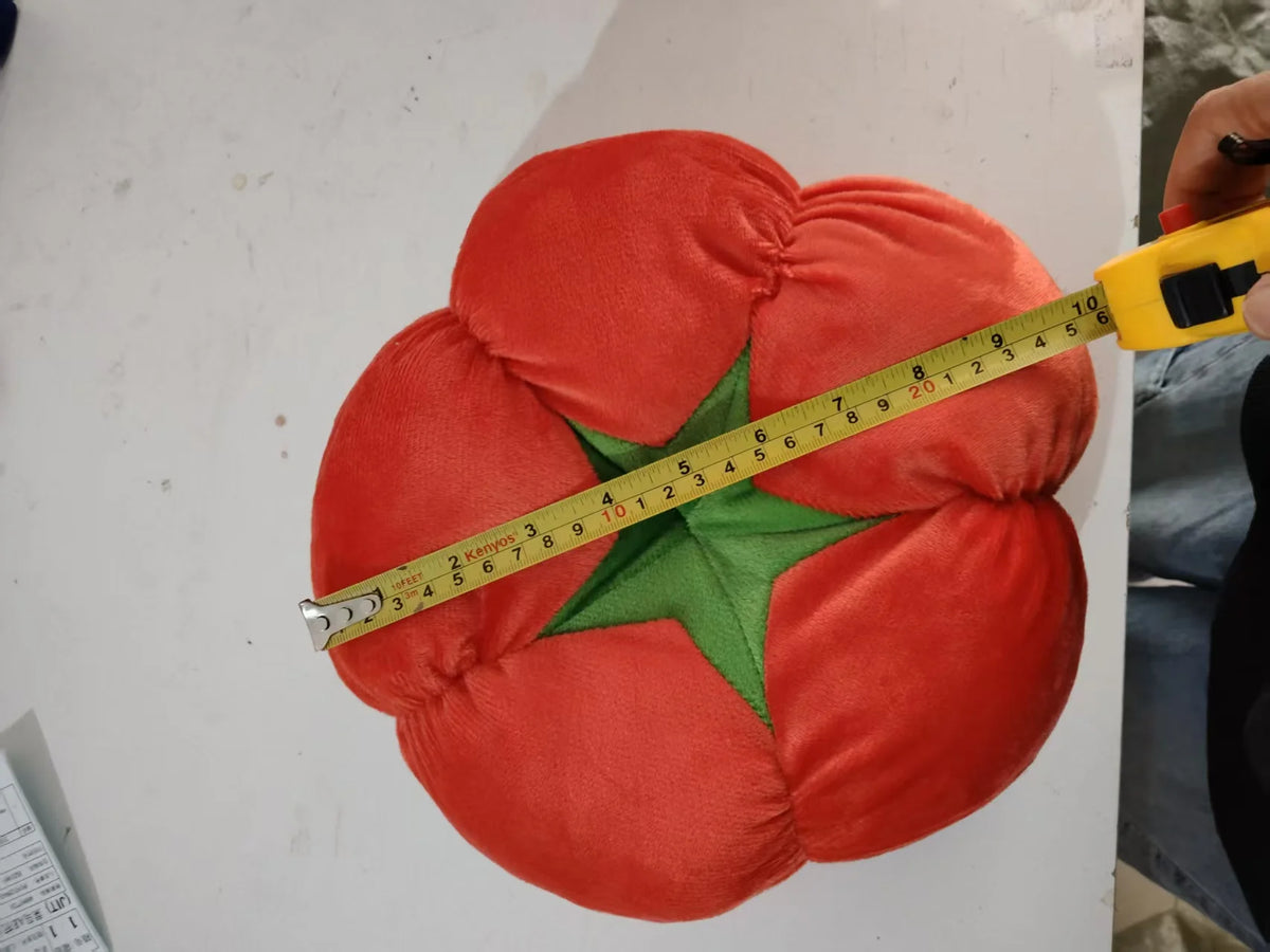 Thickened Cushion with Tomato-Shaped Pillow Vegetable Mushroom Persimmon Round Cushion Pad for Window Seat Pillows for Bedroom