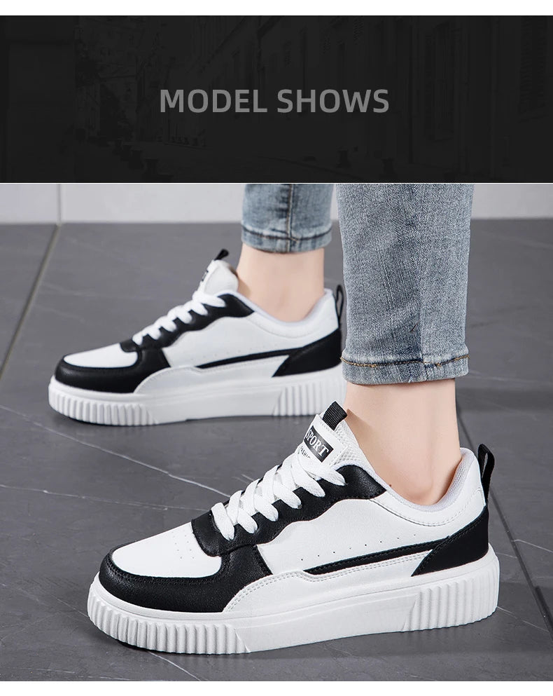 Fashion Women Casual Shoes Breathable Walking Flat Shoes Sneakers White Female Footwear Sports Running Outdoor Walking For Men