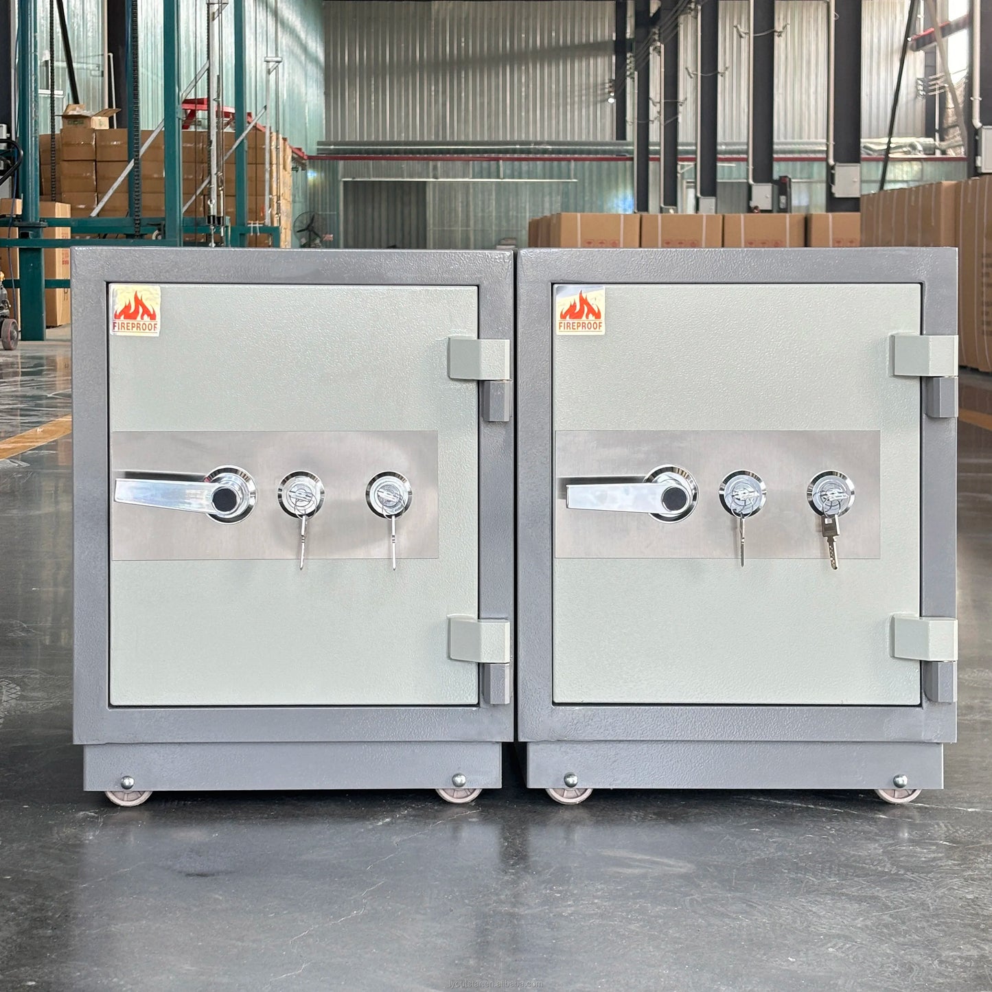 Key Lock Fireproof Safe Box Electronic Safe Security Usage For Home Hotel Storage Fire Resistant Safe Secure Storage