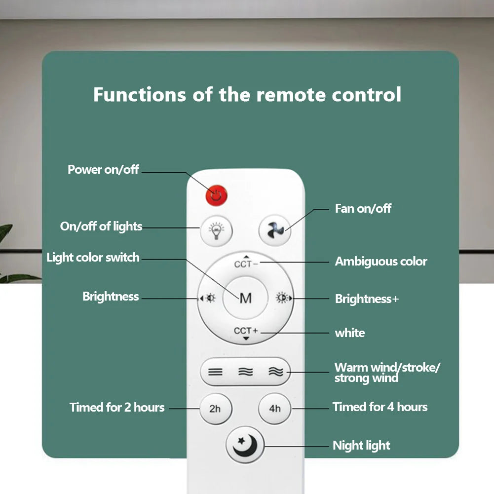 Socket Fan Light with Remote Screw in Ceiling Fan Light Adjustable Wind Speed Socket Ceiling Fan Light Bulb Fan for Home Office