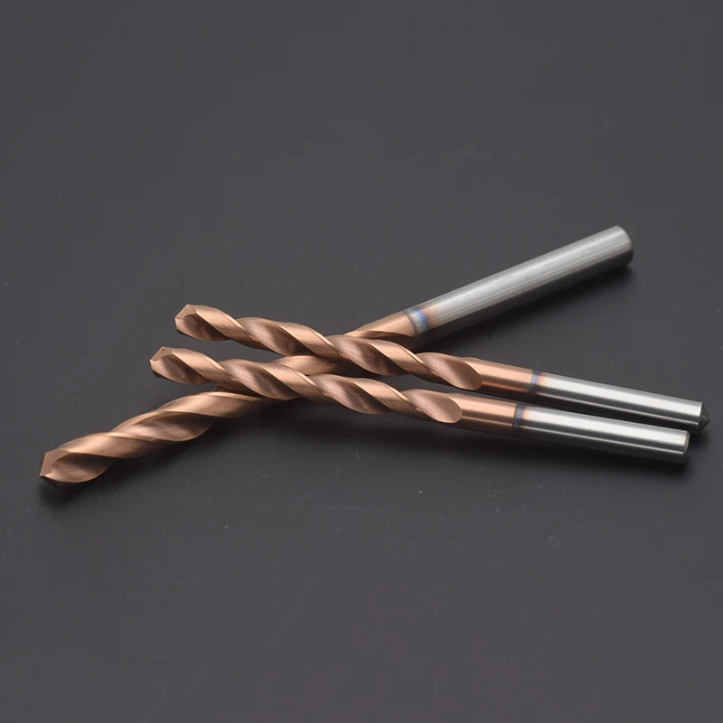 CNC Carbide Drill 60 80 100mm Long Length Steel For Stainless Steel Metal 123456789-15mm Wood Drill Solid Tungsten Carbide Bits