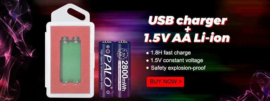PALO 1.2V AA Rechargeable Batteries 3000mAh aa Ni-MH 100% Original High Capacity Current AA Battery Rechargeble For Camera Toys