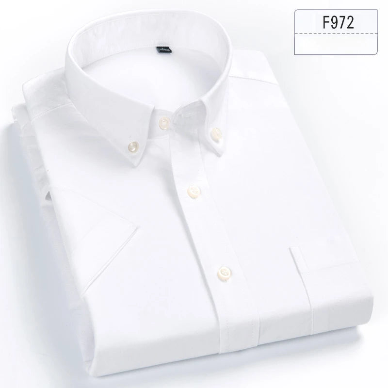 New in shirt hight qulity100%cotton summer short sleeve shirts for men slim fit shirt thin plaid houndstooth soft office clothes