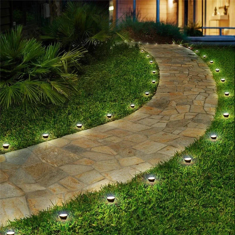10 in 1 Outdoor Solar Lights RGB Changing Lawn Ground Lamp IP65 Waterproof Landscape Spotlights Garden Decoration Outdoor Lights