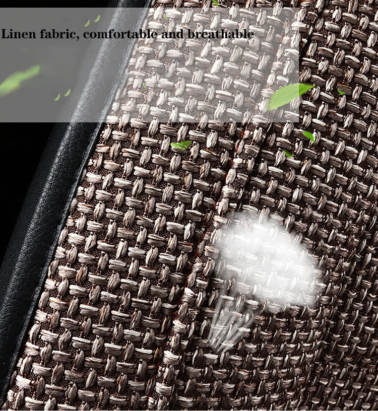 Universal Flax Car Seat Cover For Suzuki Grand Vitara SX4 Swift Ignis Auto Accessories Interior Breathable Protector Pads 차량용품