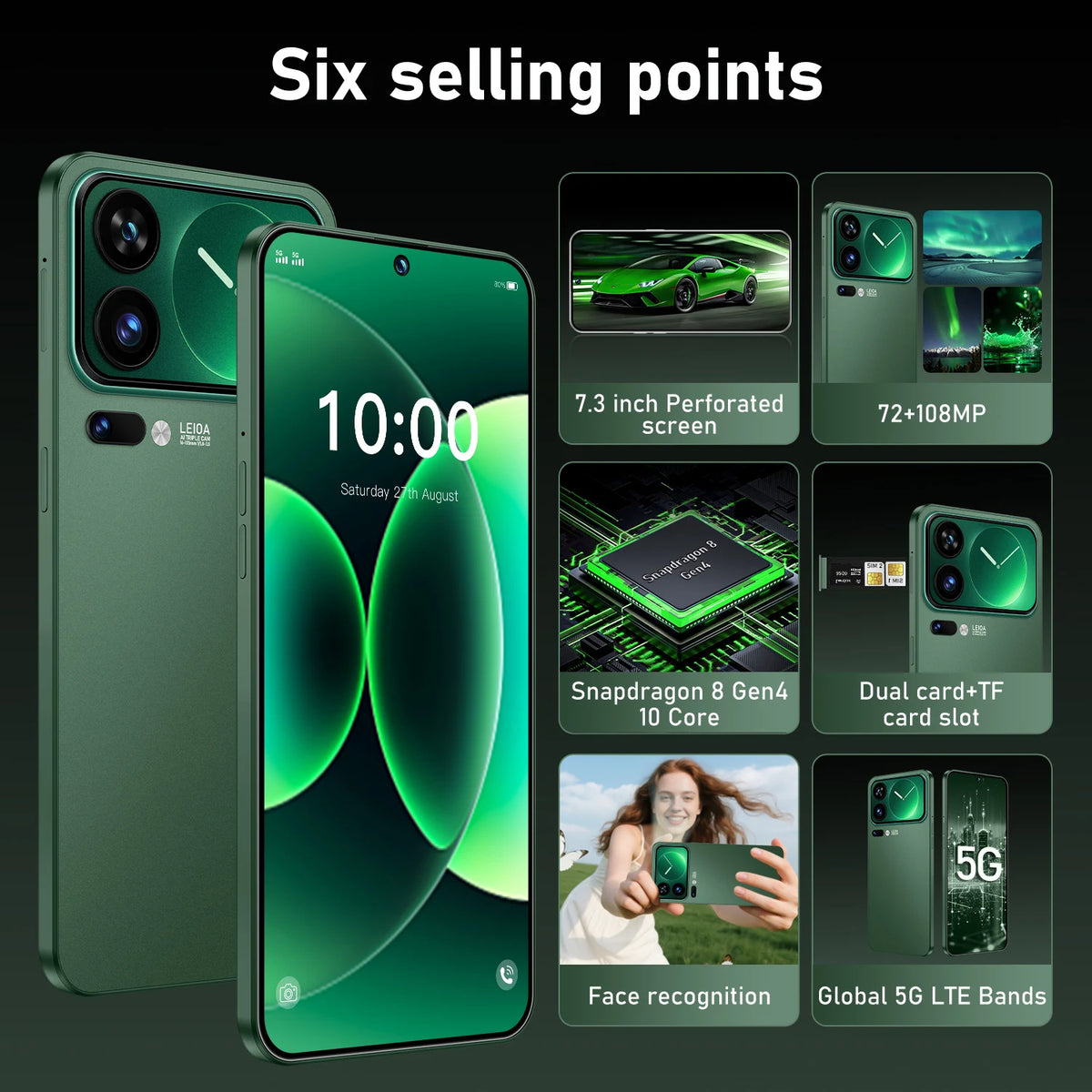 2026 New High Quality M17 Pro Max Original Intelligent 4G Dual Card Dual Standby System 7800mAh Battery Global Version Hot Sale