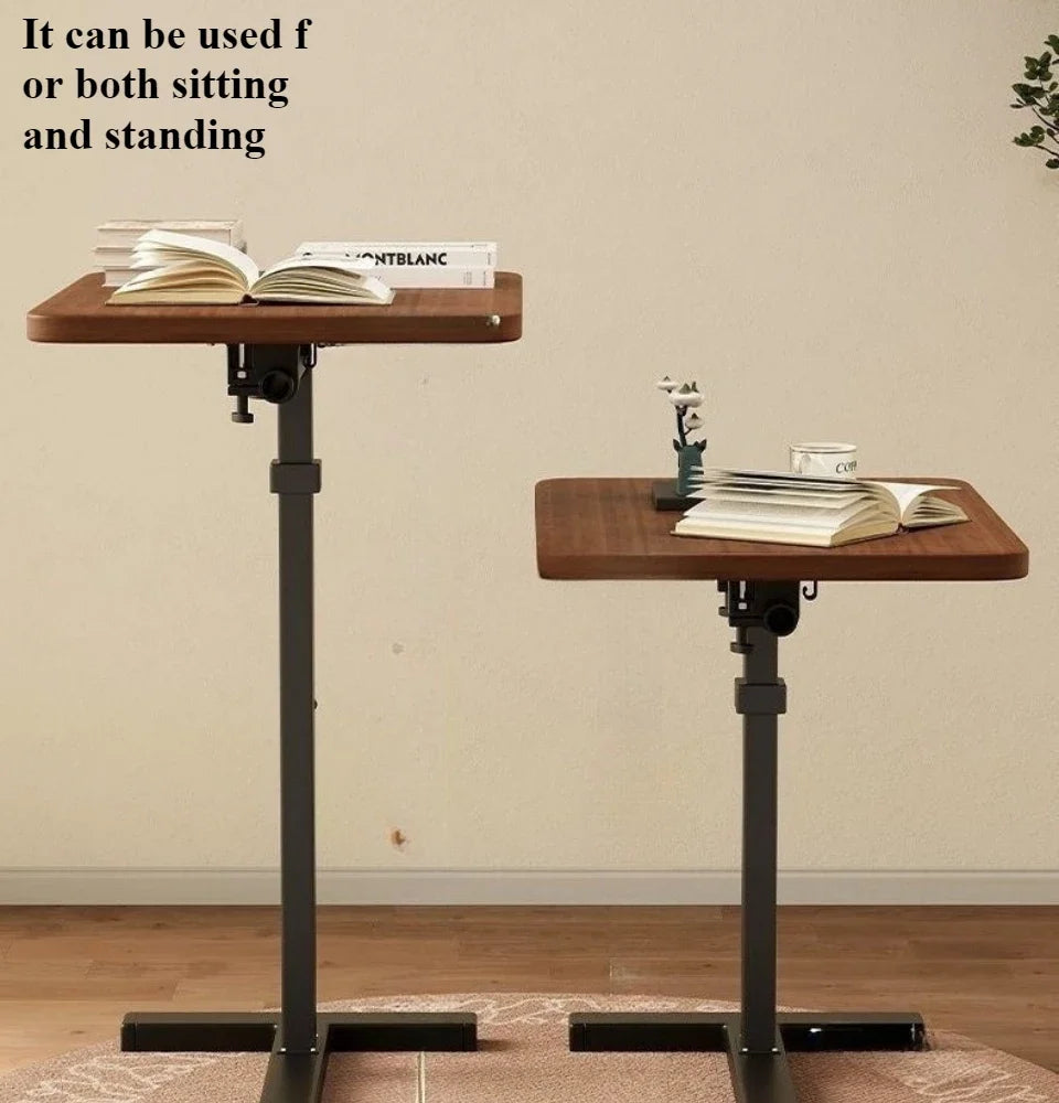 Mobile Bedside Table Household Office Desk Bedroom Folding Tables Portable and Minimalist Workbench Convenient Learning Desk