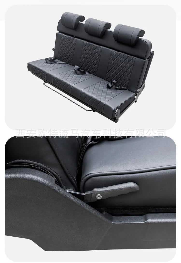 Tri-fold bed car seat five-seat Ruifeng motor home modified rear RV
