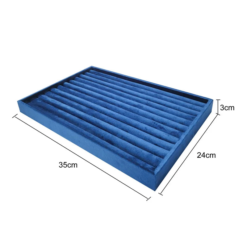 Large capacity jewelry display tray 35*24cm ring earring necklace storage holder Personal jewelry collection decoration tray