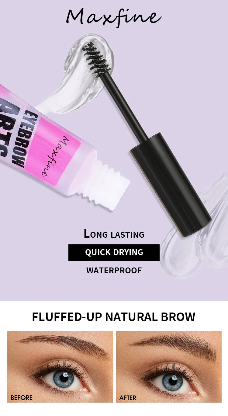 Transparent Hose Eyebrow Glue Waterproof Quick Drying Shaping Long Lasting And Non Smudging  Non Shedding Eyebrow Makeup