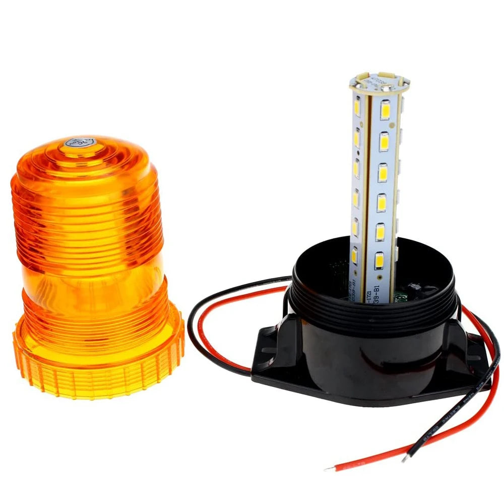 Yellow LED Strobe Lights for Forklift Golf Car Trucks Tractor Roof Warning Signal Flasher Lamp Emergency Flashing Safety Beacon