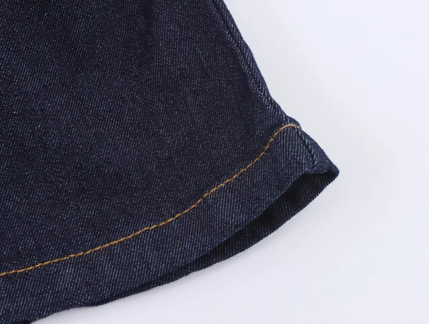 DiYiG  Women 2025 Autumn New Fashion Slim Fit Denim Bubble Sleeve Buckle Shirt Zipper Wide Leg Pants Blouses Mujer