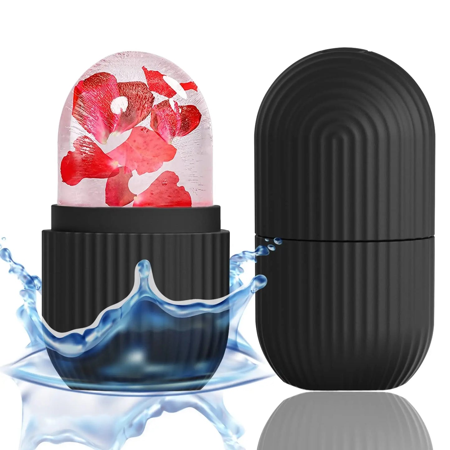 Ice Face Roller Stainless Steel Face Roller Gua Sha Tool,Facial Ice Roller Mold for Face Eye Skincare Tools Lifting Contouring