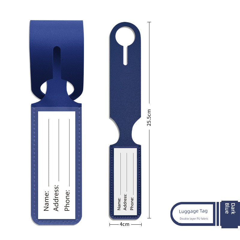 All-in-One Thickened Pu Luggage Tag Bags Anti-Lost Consignment Listing Signboard Travel Tag Printed Custom Logo