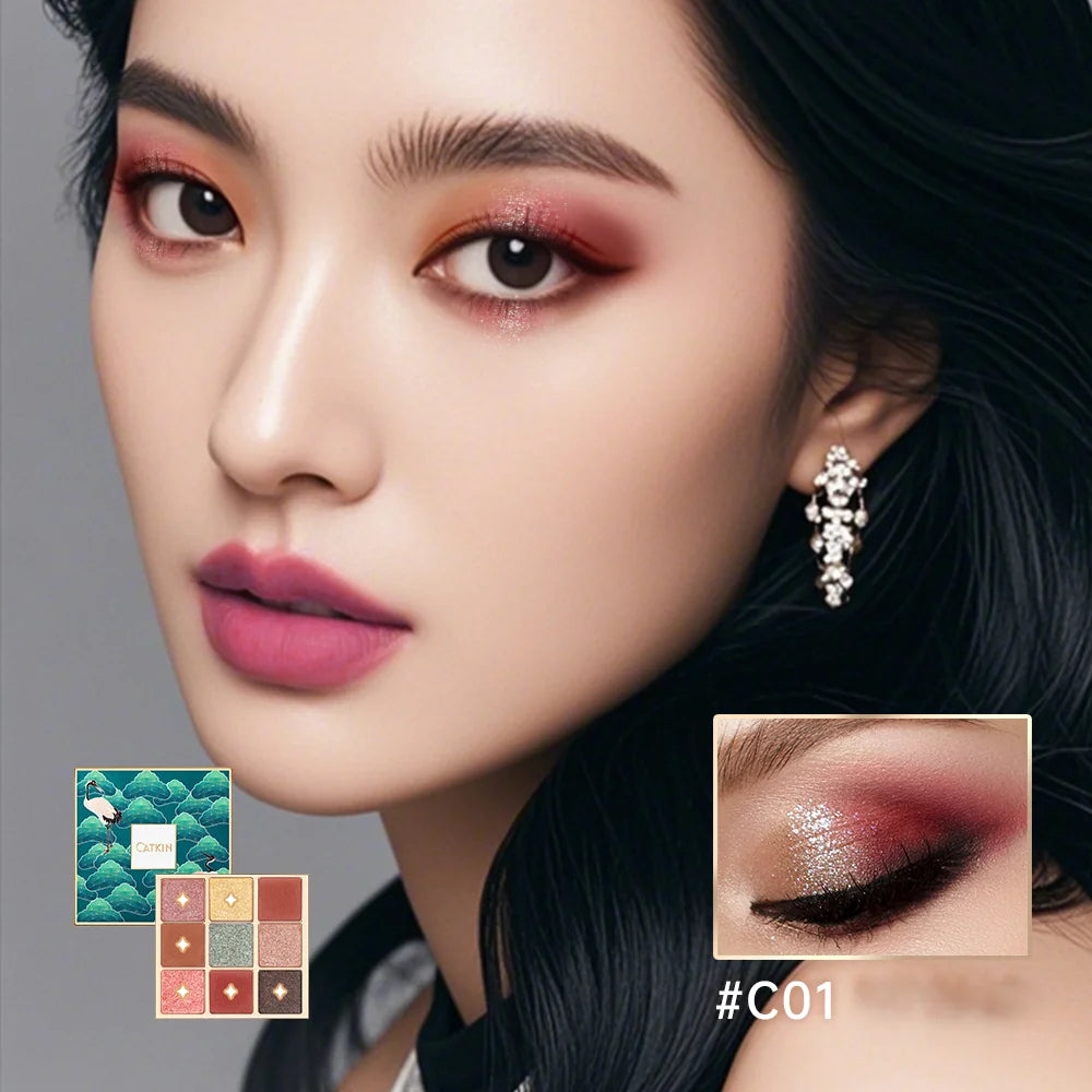 CATKIN Eternal Love Seasonal 9 Colors Eyeshadow Glitter Shimmer Matte Metallic Natural Special Chinese Modern - Hot Sales