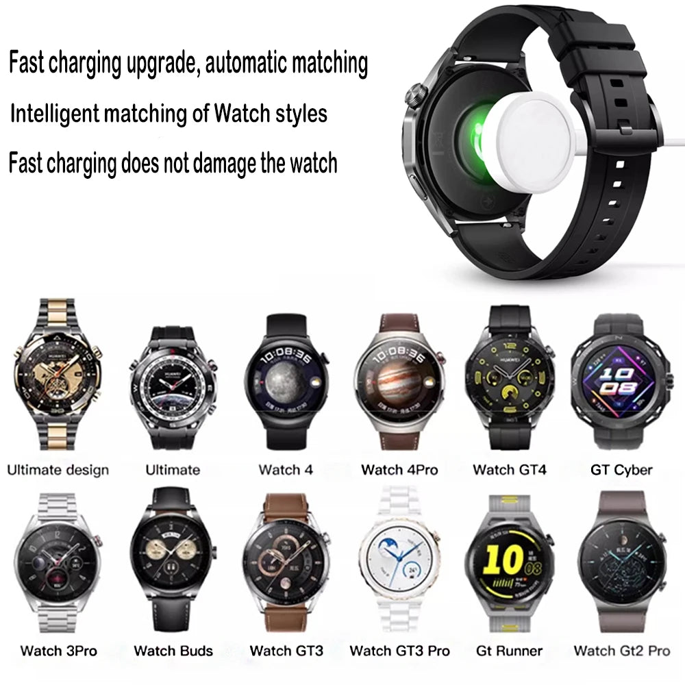 Magnetic Wireless Charger For Huawei Watch 4 GT4 GT3 USB Fast Charging Cable For Huawei Watch 3pro GT Runner GT2 PRO Charger