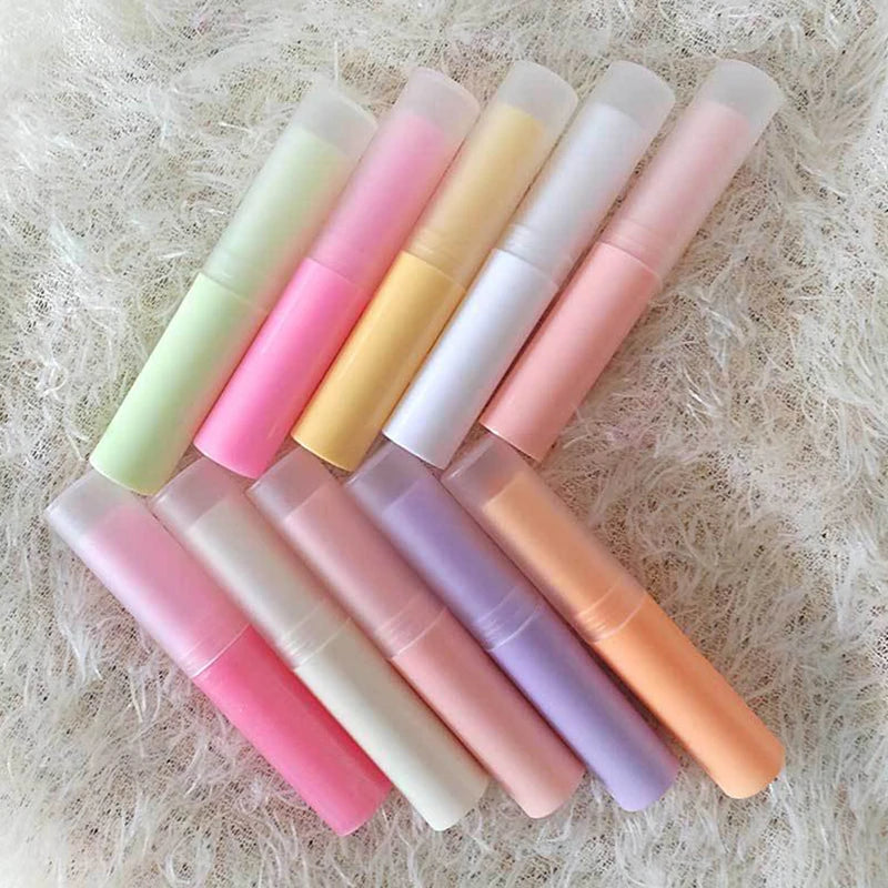 5Pcs 3g Lip Balm Container With Caps Mini Empty Lip Balm Stick Tube Lipstick