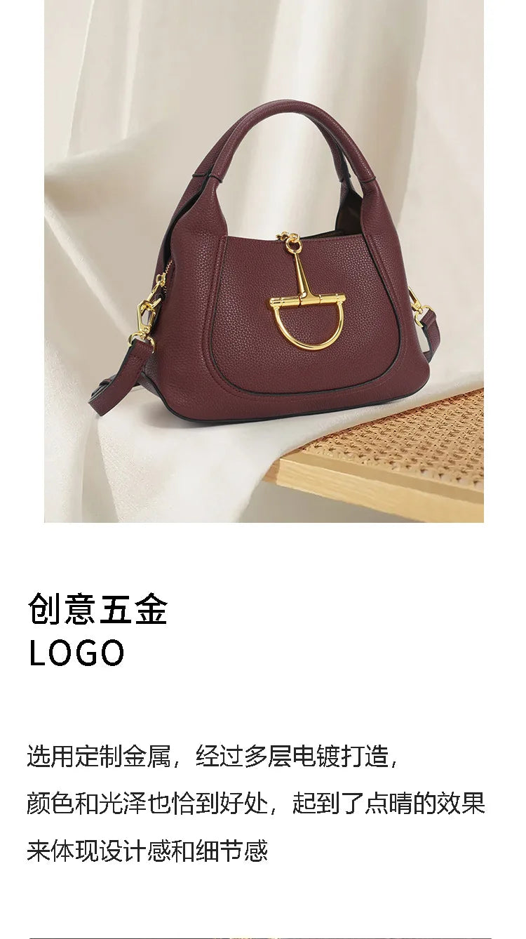 Stylish Solid Color Designer Diaper Bag Women Luxury Leather Tote Large Capacity Elegant Crossbody Handbag For Simple Chic