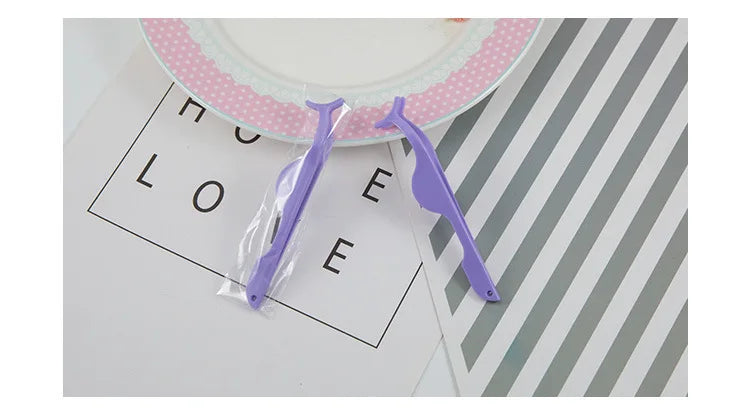 1/2Pcs False Eyelash Tweezers Fake Eye Lash Applicator Eyelash Clip Eyelash Extension Makeup Cosmetic Tool Tweezers