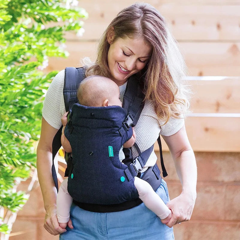 Four-in-one Baby Shoulder Strap with Baby Shoulders Infant Baby Carrier All Positions Sling Wrap Cool Air Mesh Cotton Backpack