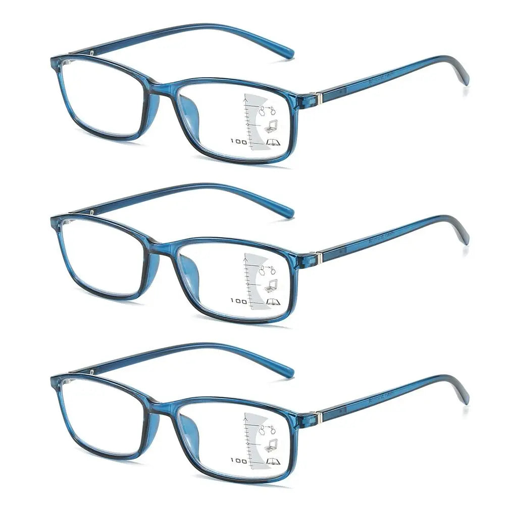 Retro Progressive Multi-Focus Reading Glasses For Men Women Anti-blue Light Near Far Presbyopia Eyeglasses