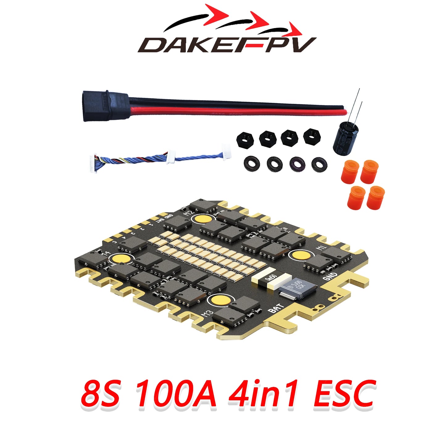 DAKEFPV F405 V3 FC 12S 100A / 120A Stack Betaflight Ardupilot INAV F4 Flight controller for FPV Freestyle Drone Model