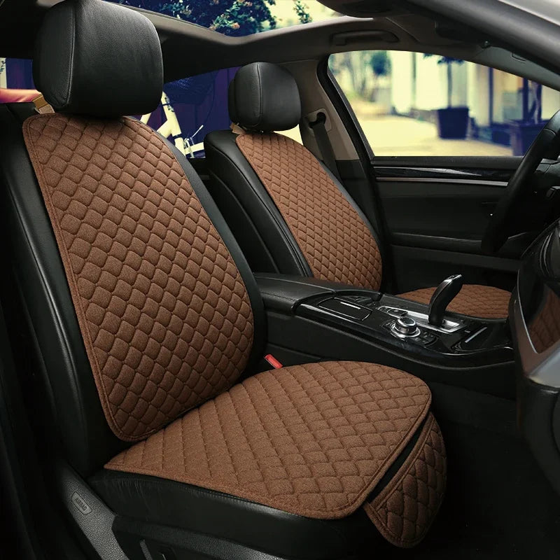 Linen Car Seat Cover Seat Universal Cushion for FORD Fiesta Fusion Mondeo Taurus Mustang Territory Kuga F-150 CAR Accessories