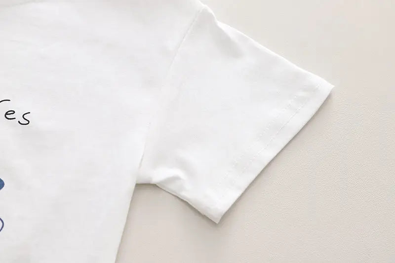 Summer Casual Newborn Baby Boys Toddler Big Dinosaure Short Sleeve Tops Pants 2Pcs/set Cotton Kids Outfits Clothing