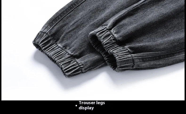 Jeans Men's Fall 2025 New Loose Leg Harem Pants Men's Elastic Waist Casual Pants