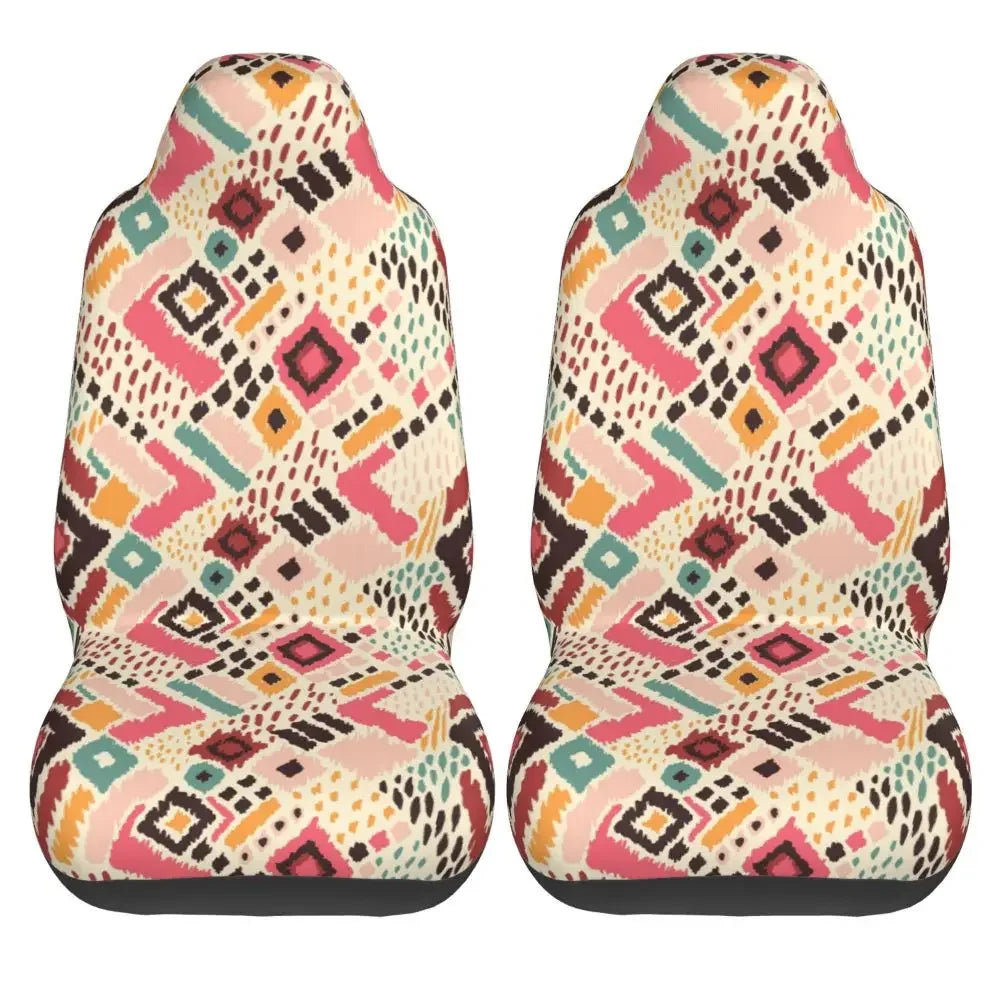 Boho Aztec Universal Car Seat Cover Four Seasons Women Ethnic Persian Tribal Car Seat Cushion Fabric Hunting