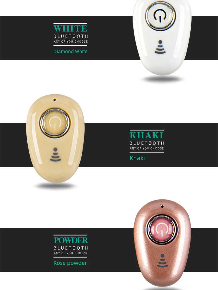 Invisible Not Flashing Light Bluetooth Headset Wireless Driving Running Sports Oppo15 R17 Huawei P20 Xiaomi Neutral