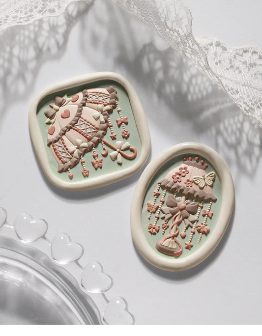 3D Embossed Wax Seal Stamp Retro/Umbrella/Desk Lamp For A Copper Head For DIY Envelope Letter Wedding Invitation Card