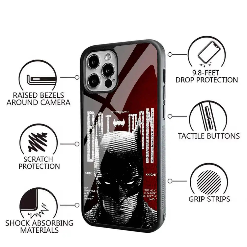 Cool-B-Batman-S Classic Armadura De For Magsafe Funda De Carga Inalámbrica Magnética Para For IPhone 11 12 13 14 15 16 17 Pro